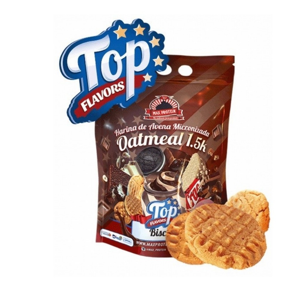 MAX PROTEIN OATMEAL TOP FLAVORS 1.5KG BUTTER BISCU