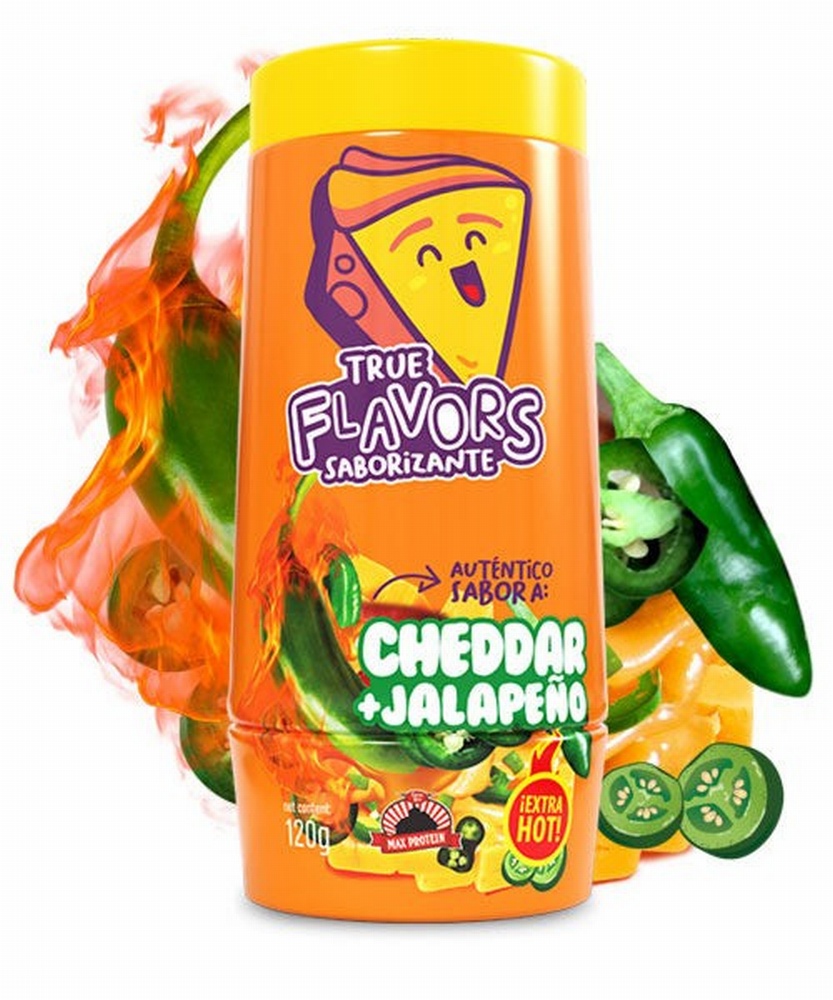 MAX PROTEIN TRUE FLAVORS 100G CHEDDAR & JALAPEÑOS