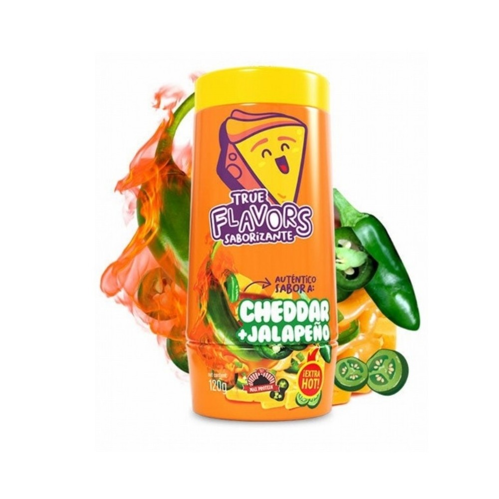 MAX PROTEIN TRUE FLAVORS 100G CHEDDAR & JALAPEÑOS