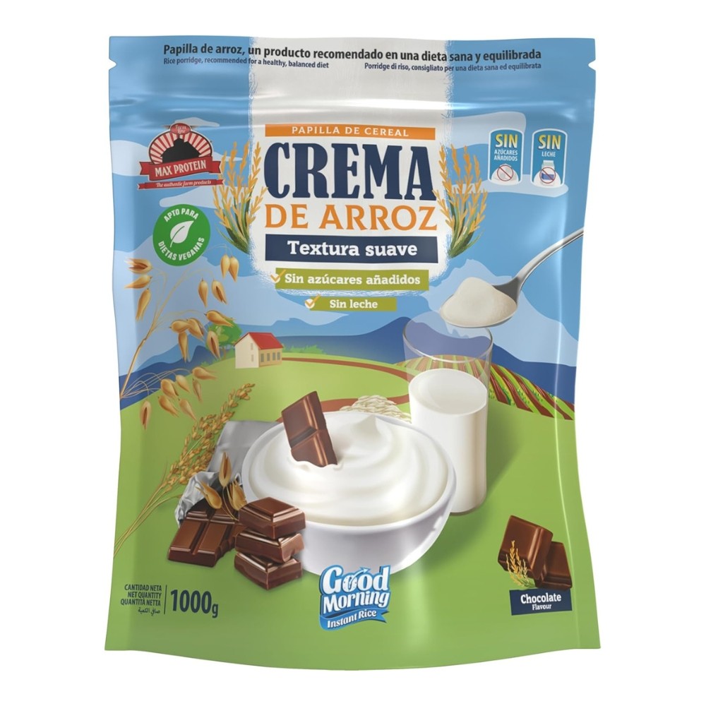 MAX PROTEIN CREMA ARROZ 1KG CHOCOLATE