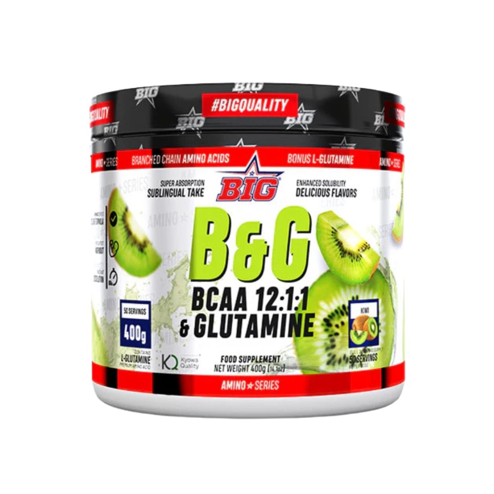BIG B&G®-BCAAS CON GLUTAMINA 12:1:1 400G KIWI