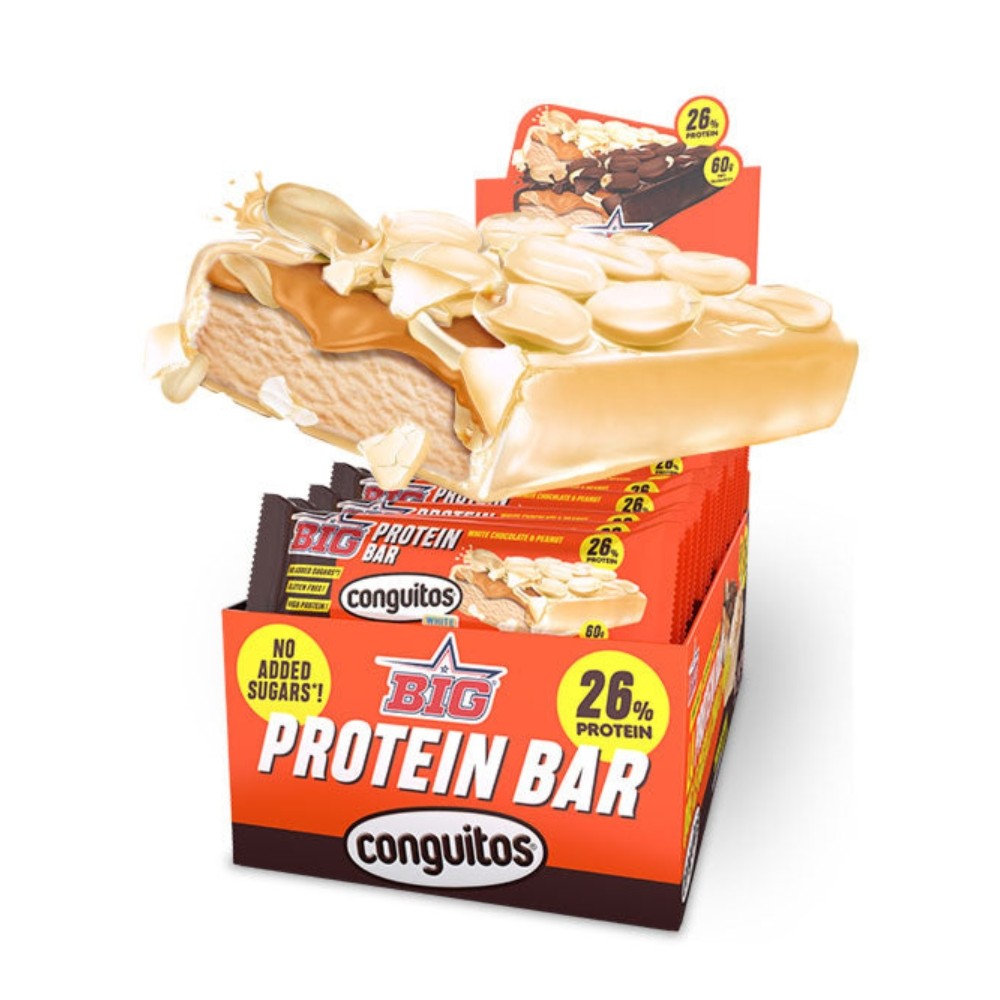 BIG BARRITAS PROTEIN 15X60G CONGUITO WHITE