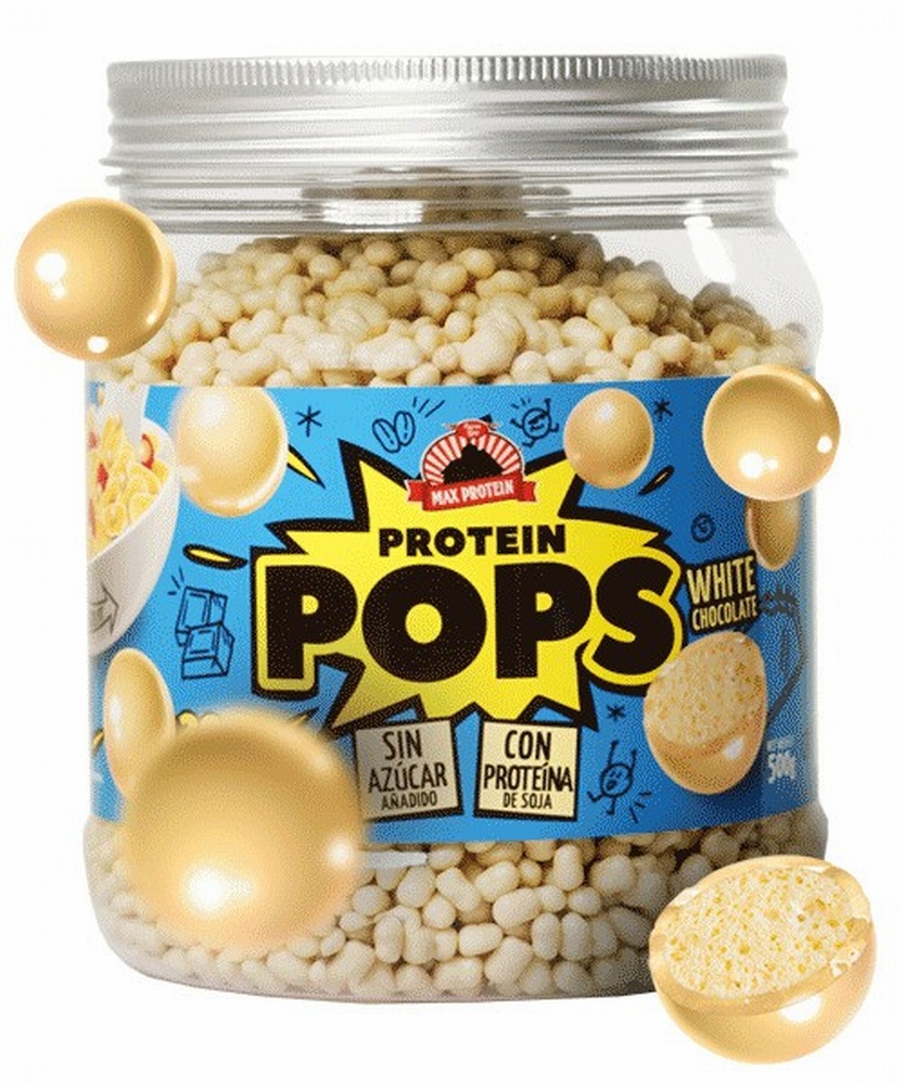 MAX PROTEIN POPS 500G CHOCO BLANCO