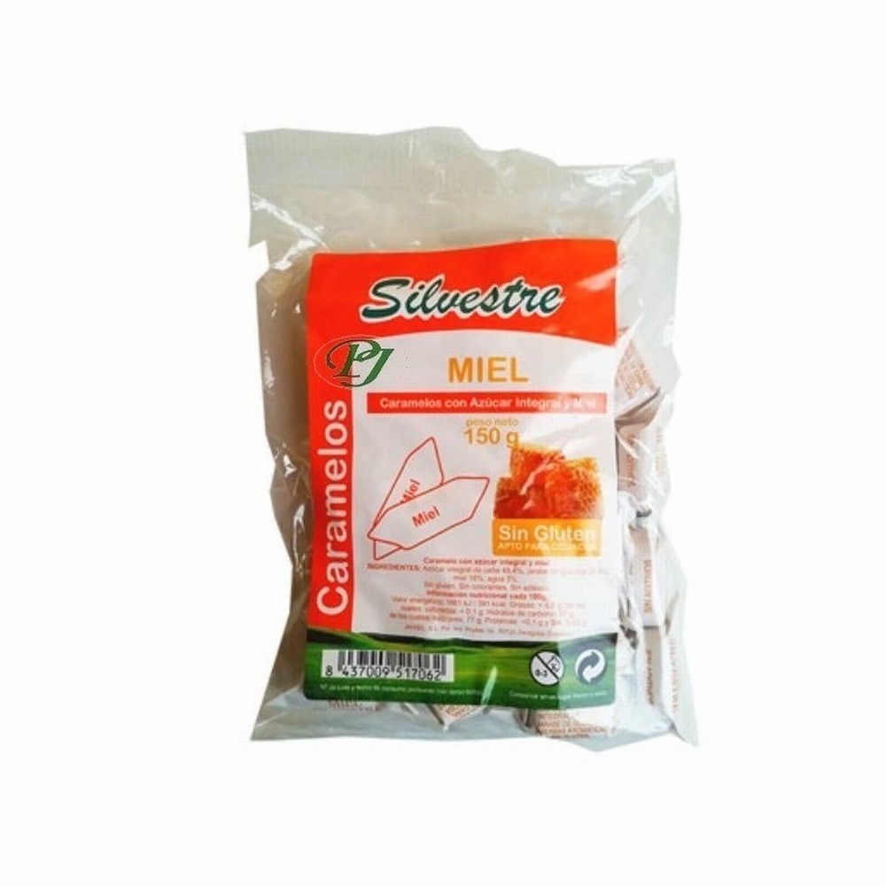 SILVESTRE CARAMELOS MIEL INTEG.CON AZUC.150GR
