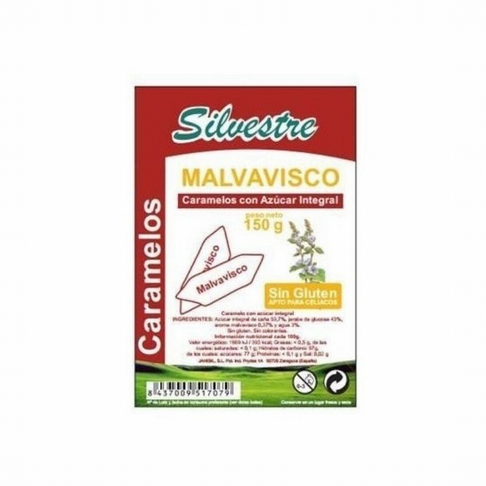 SILVESTRE CARAMELOS MALVAVISCO CON AZ.150GR