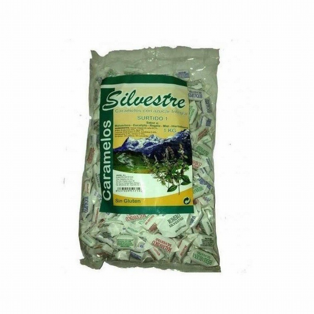 SILVESTRE CARAMELOS EUCALIPTO INTG. & AZ.150GR