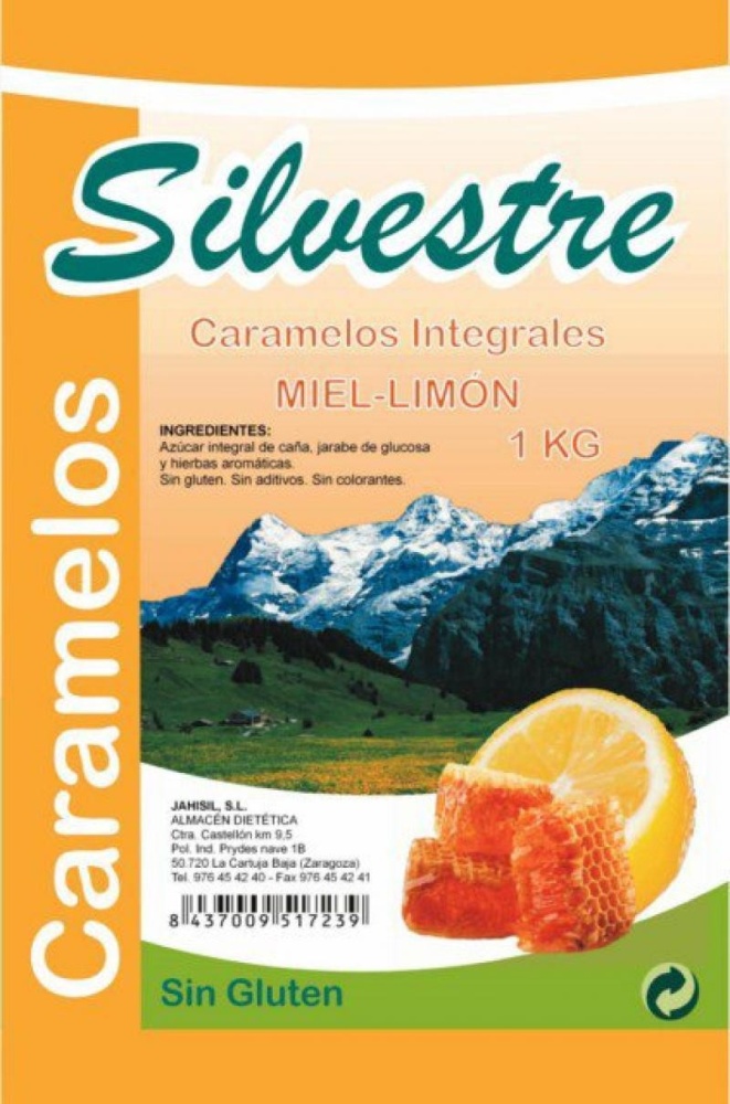 SILVESTRE GRANEL CARAMELOS MIEL LIMON CON AZ.1KG