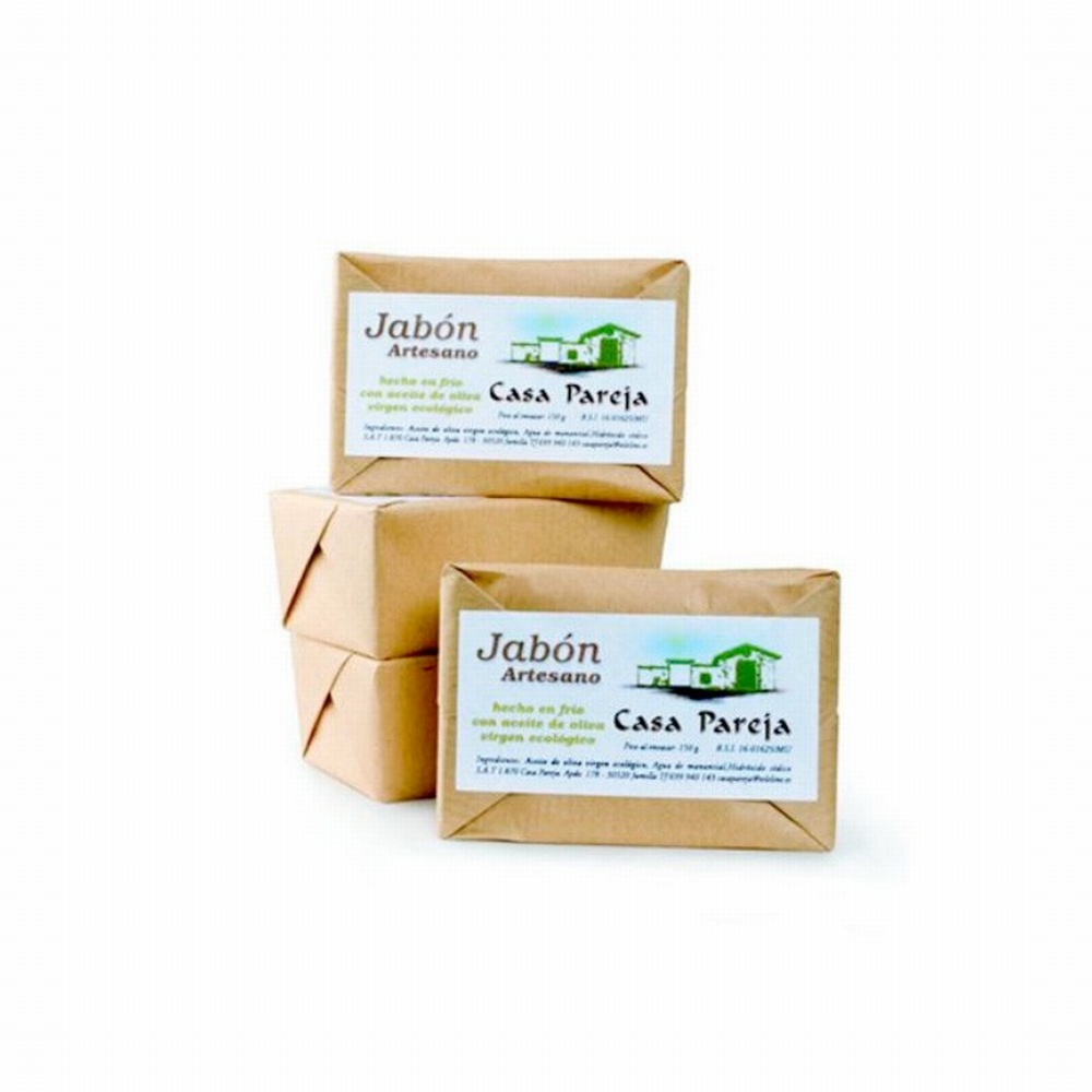 C.PAREJA JABON ARTESANO AC.OLIVA PASTILLA ME.150GR