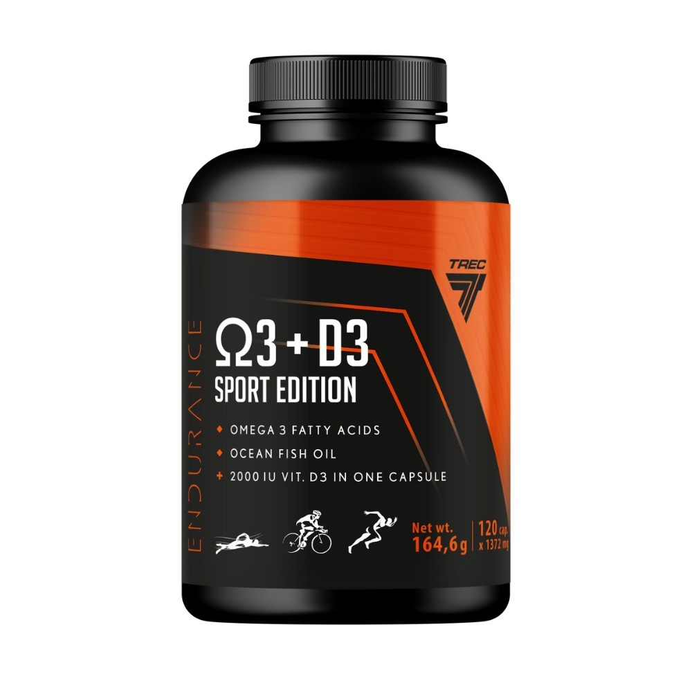 TREC ENDURANCE OMEGA 3 + D3 SPORT 120CAP