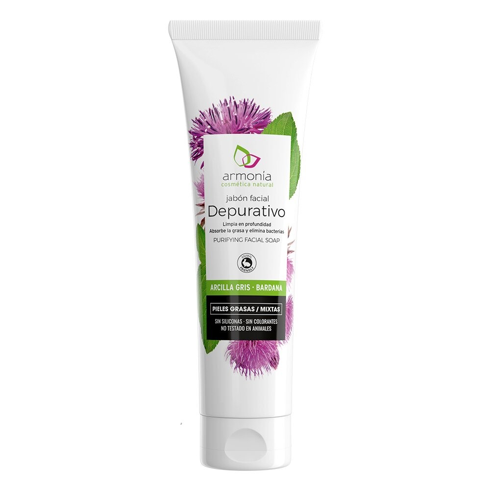 ARMONIA JABON FACIAL ARCILLA GRIS BARDANA 150ML