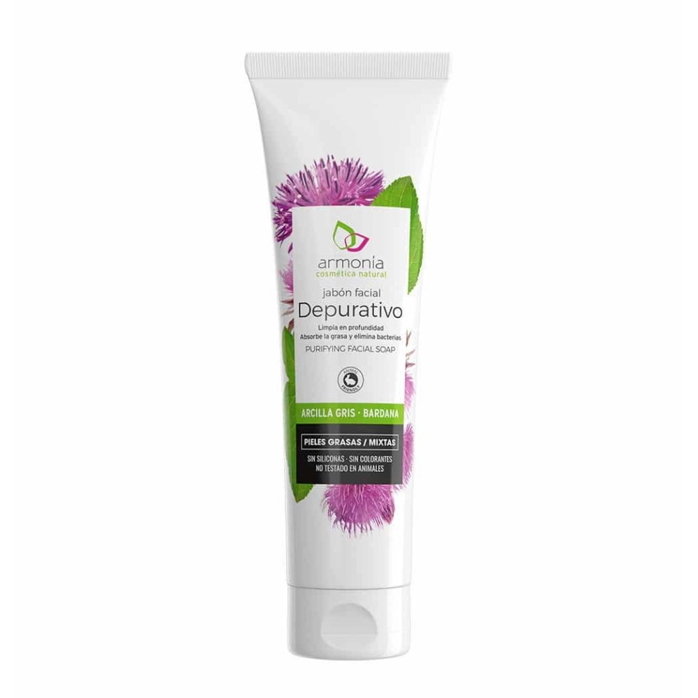 ARMONIA JABON FACIAL ARCILLA GRIS BARDANA 150ML