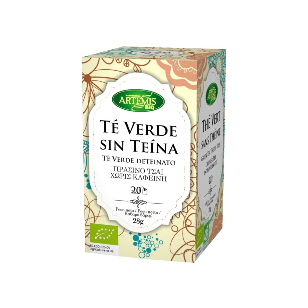 ARTEMIS INFUSION TE VERDE SIN TEINA BIO. 20FIL