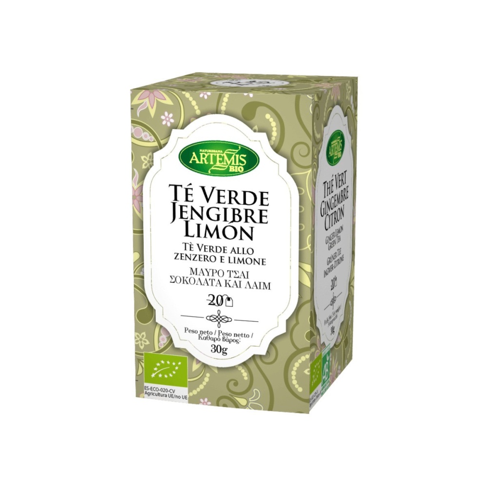 ARTEMIS INFUSION TE VERDE JENGIB.LIMON BIO. 20FIL