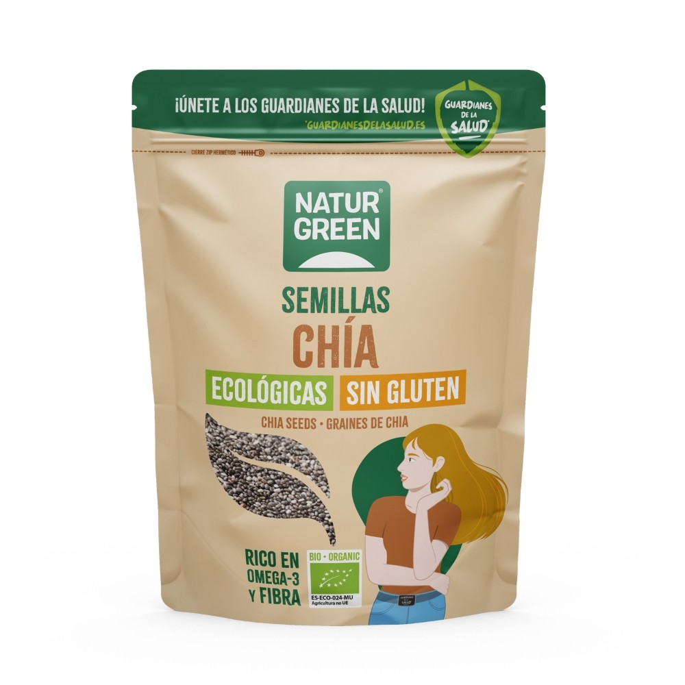 NATURGREEN SEMILLA CHIA BIO. 500GR.