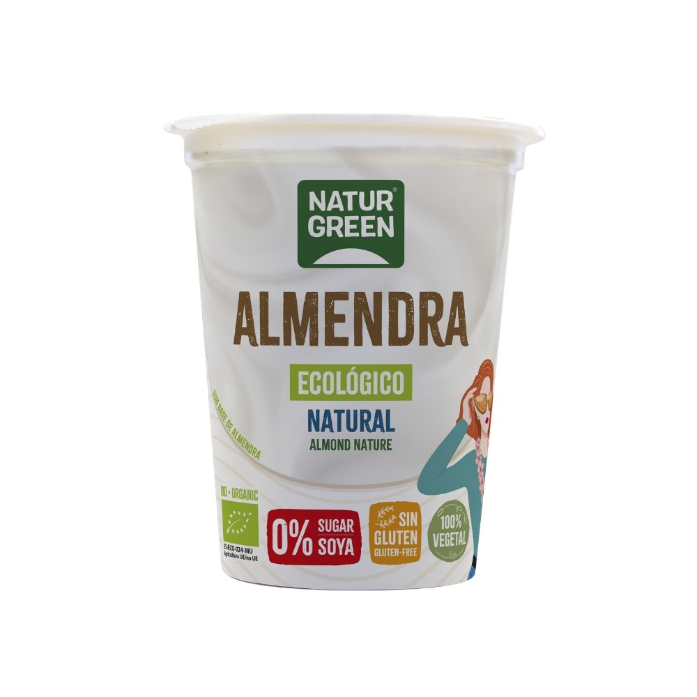 NATURGREEN BIOGURT ALMENDRA NATURE BIO 400GR.