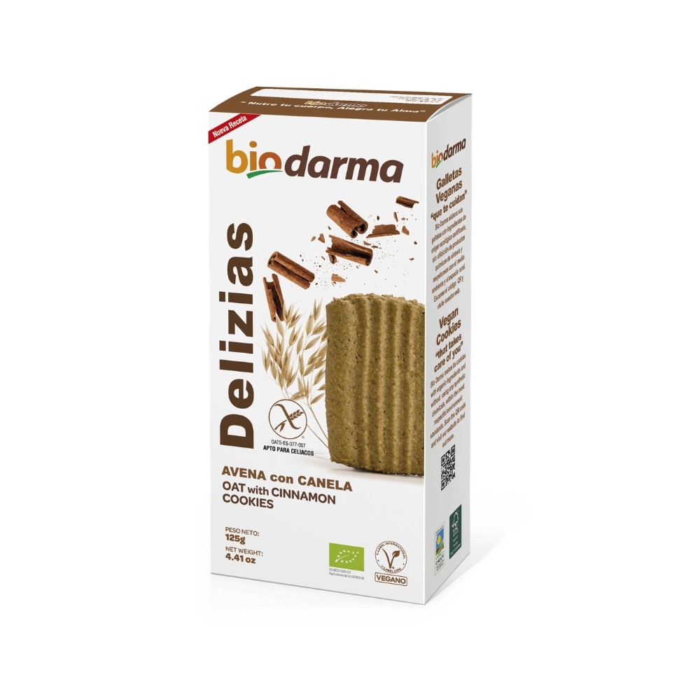 BIODARMA DELIZIAS AVENA CON CANELA 125GR (ANTIGUO)
