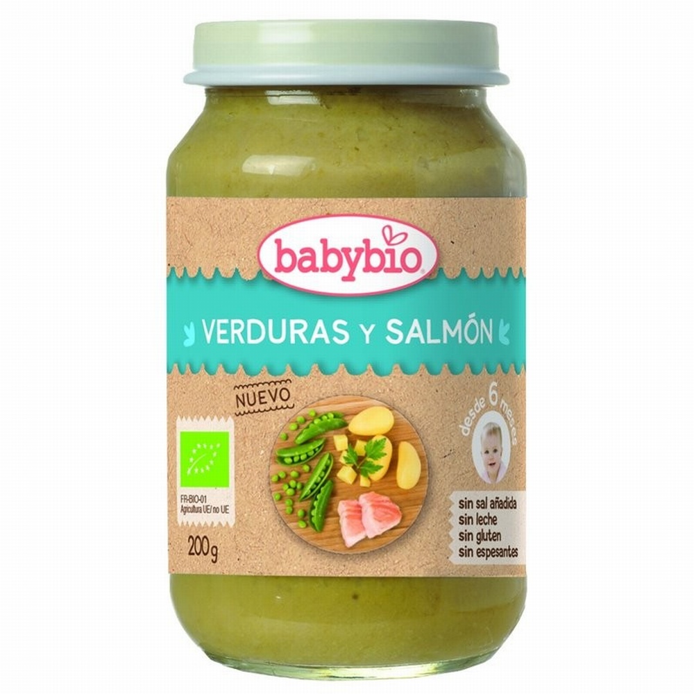 BABYBIO POTITO MENU TRADICION VERDUR.Y SALMON 200g