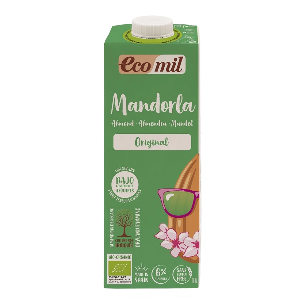 ECOMIL ALMENDRA ORIGINAL BIO. BRICK 1L