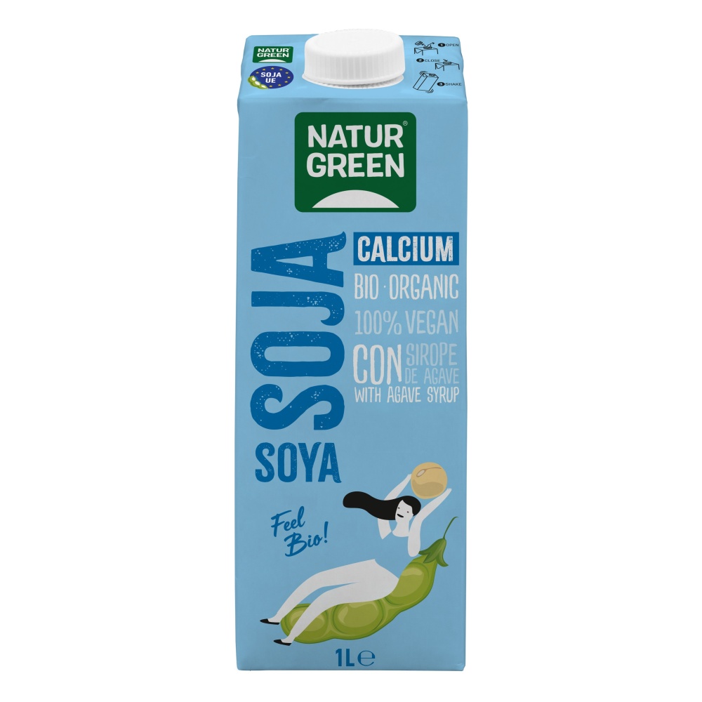 NATURGREEN BEBIDA SOJA 1L CON AGAVE BIO
