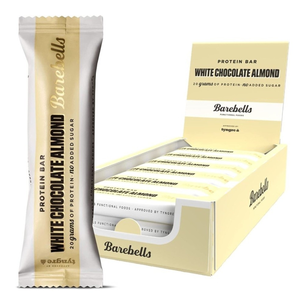 BAREBELLS BARRITA 12*55GR WHITE CHOCOLATE ALMOND