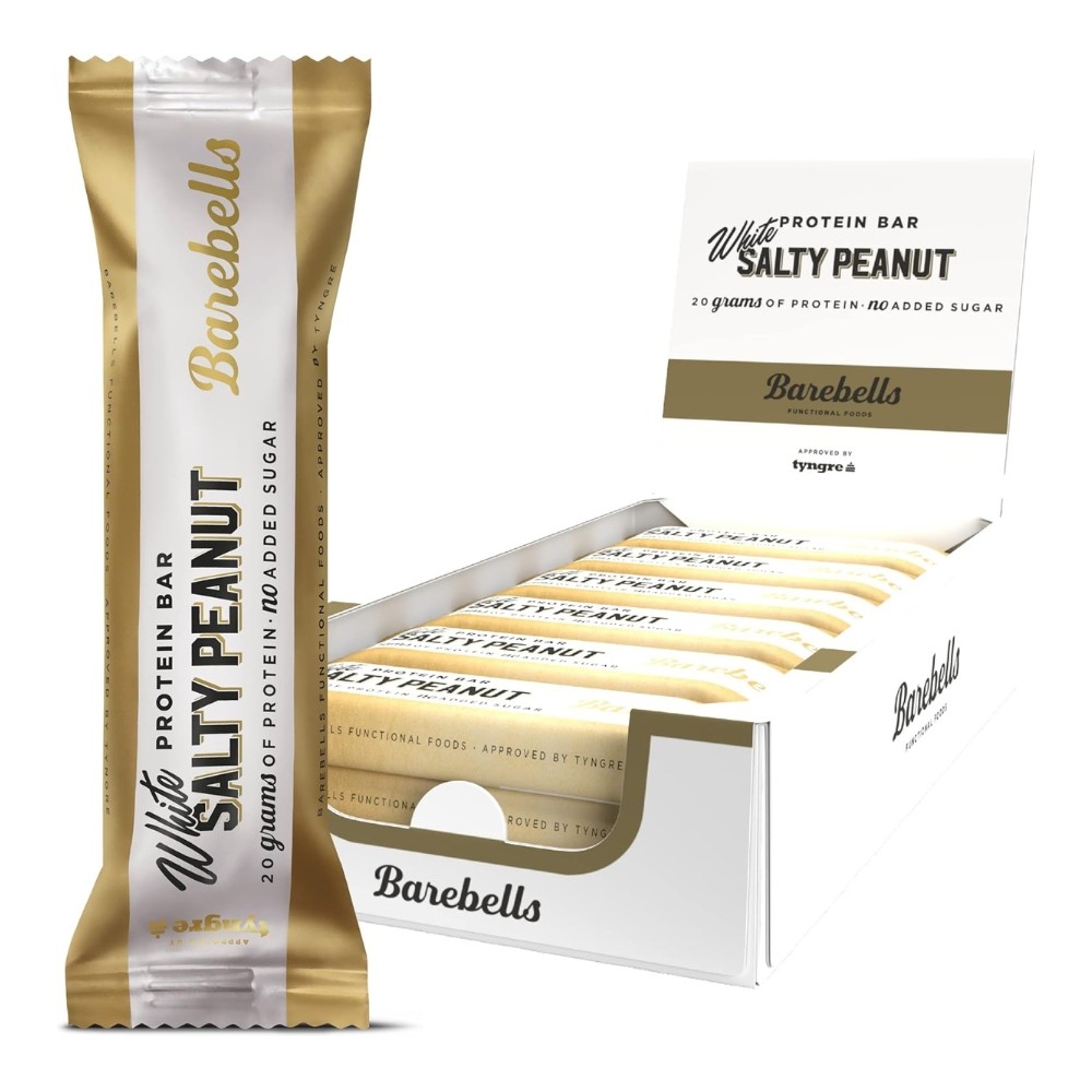 BAREBELLS BARRITA 12*55GR WHITE CHOCOLATE SALT.PEA