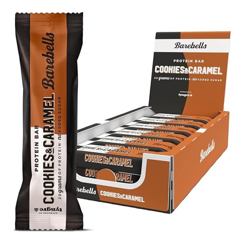 BAREBELLS BARRITA 12*55GR COOKIES CARAMEL