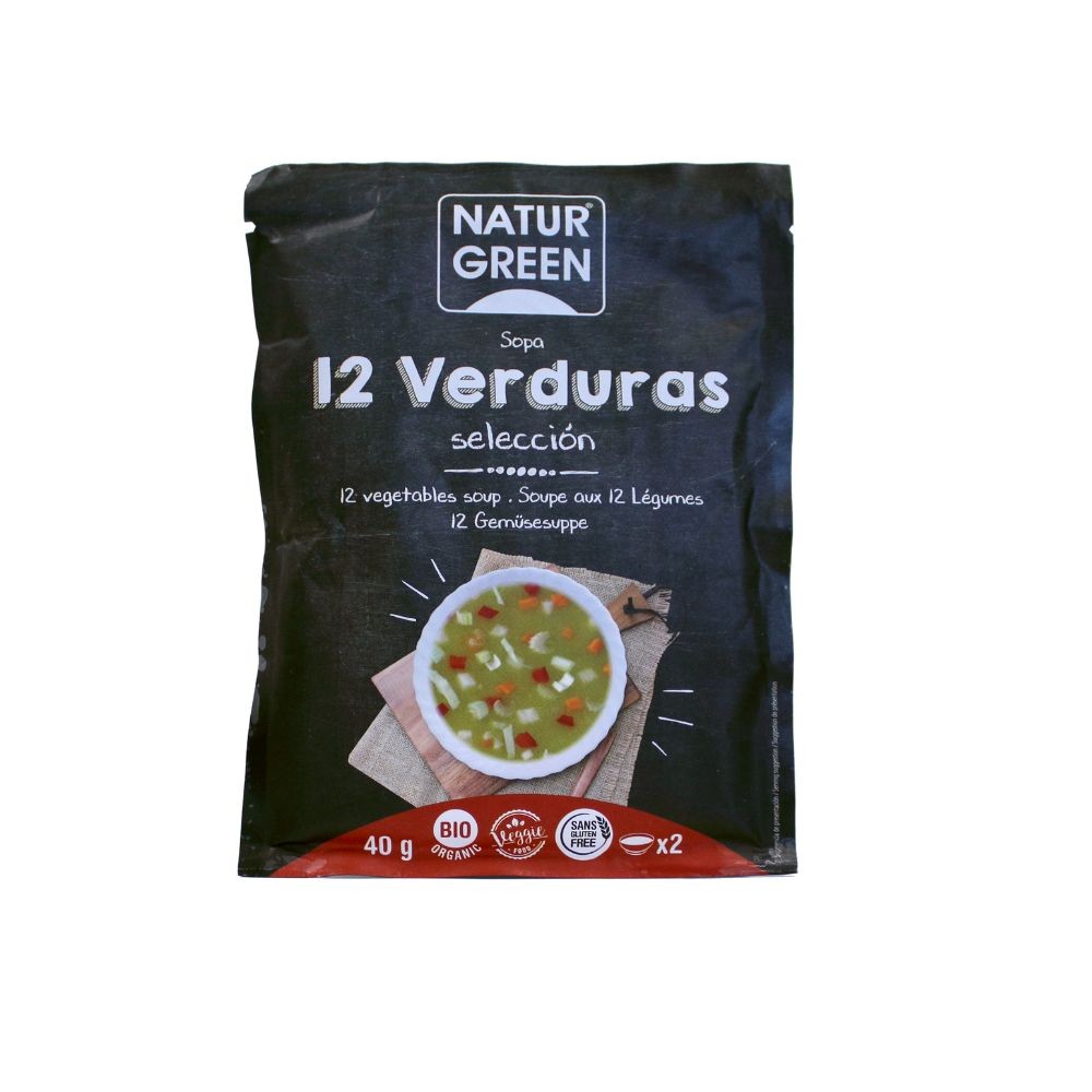 NATURGREEN SOPA 12 VERDURAS SELECCION 40GR.