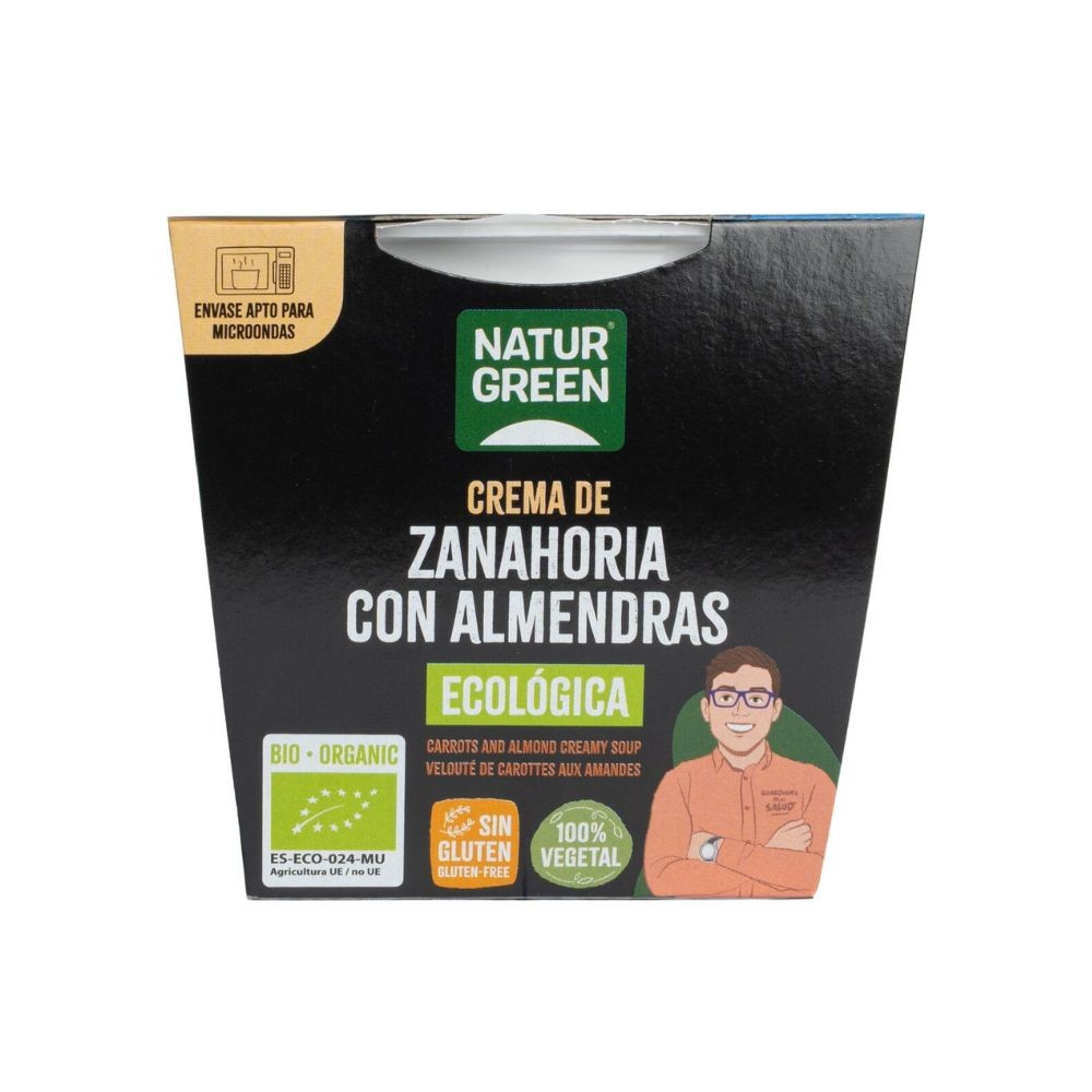 NATURGREEN CREMA ZANAHORIA ALMENDRA 310GR.