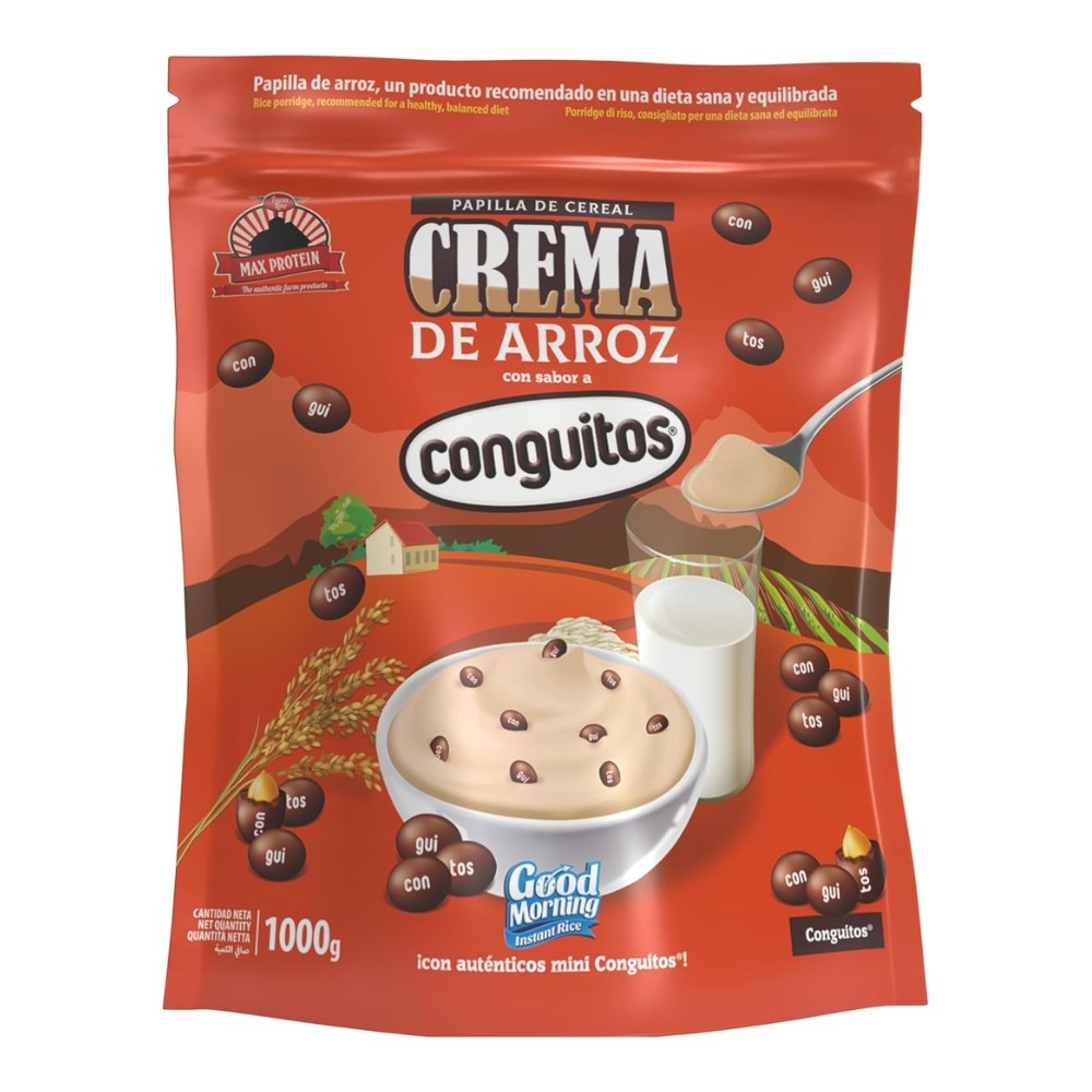 MAX PROTEIN CREMA ARROZ 1KG CONGUITOS DARK