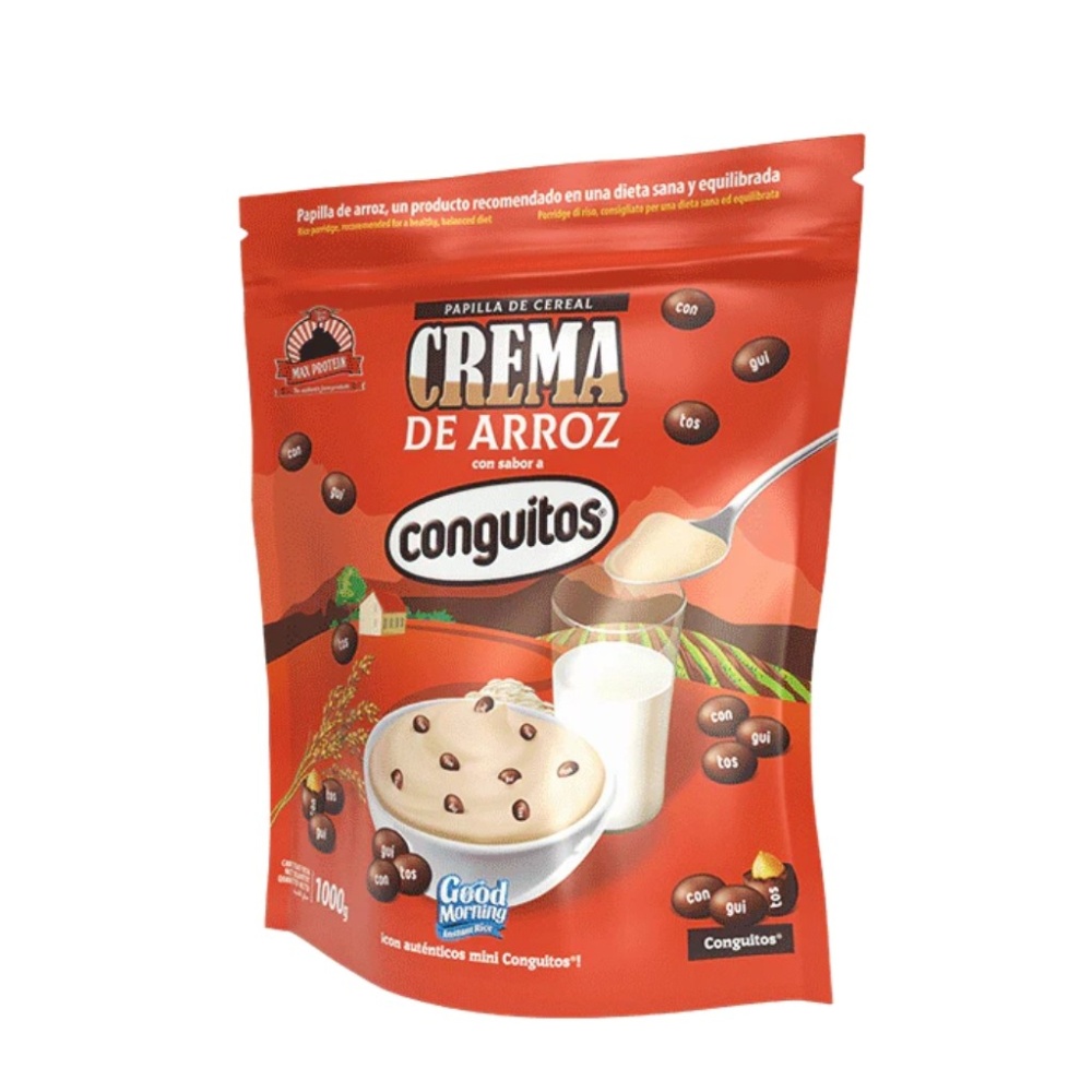 MAX PROTEIN CREMA ARROZ 1KG CONGUITOS DARK