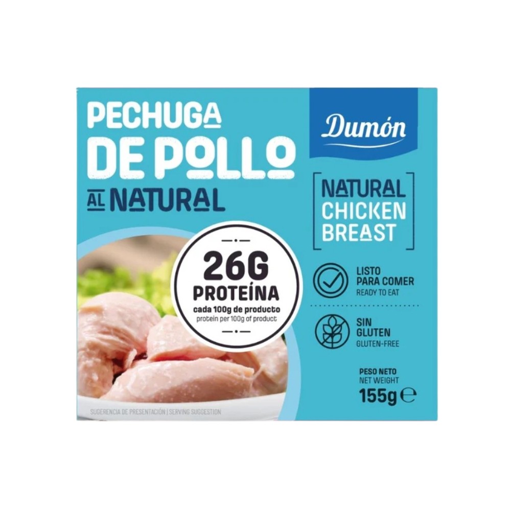DUMON CONSERVA PECHUGA DE POLLO AL NATURAL 155G