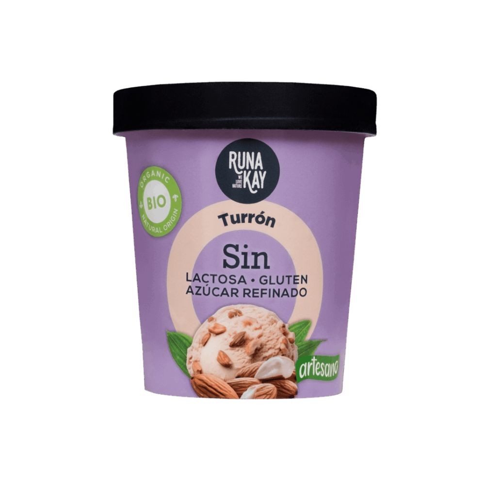 RUNA KAY HELADO 460ML TURRON SIN LACTOSA ECO