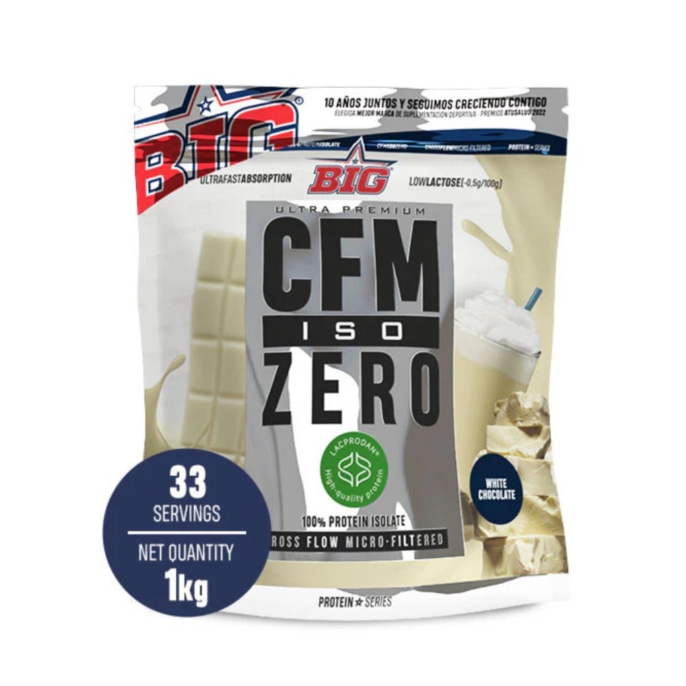 BIG CFM ISO ZERO DOYPACK 1KG WHITE CHOCO