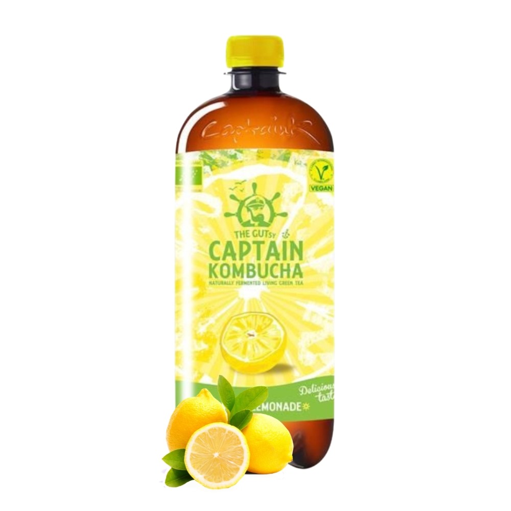 CAPTAIN KOMBUCHA BEBIDA 1L LIMON BIO