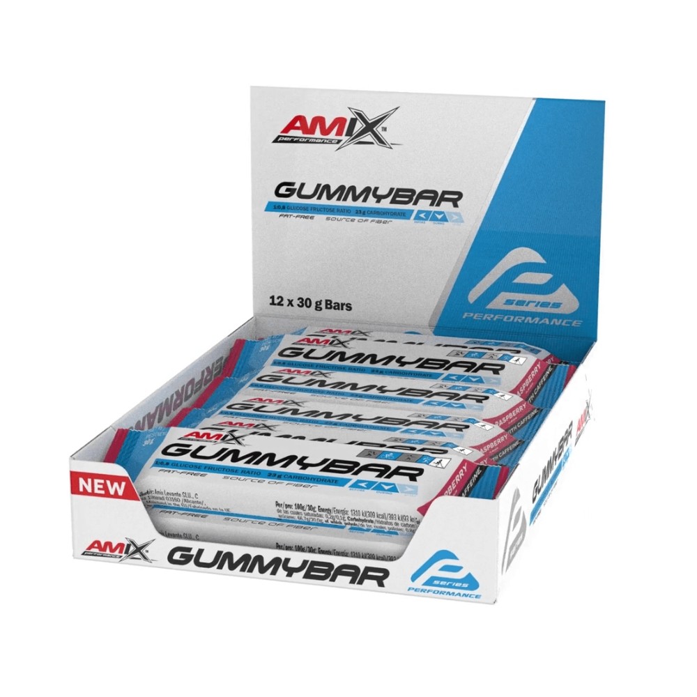 AMIX PERF.BARRITAS GUMMY 12X30GR.C/CAF. FRAMBUESA