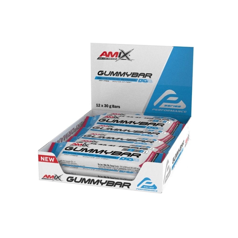 AMIX PERF.BARRITAS GUMMY 12X30GR.C/CAF. FRAMBUESA