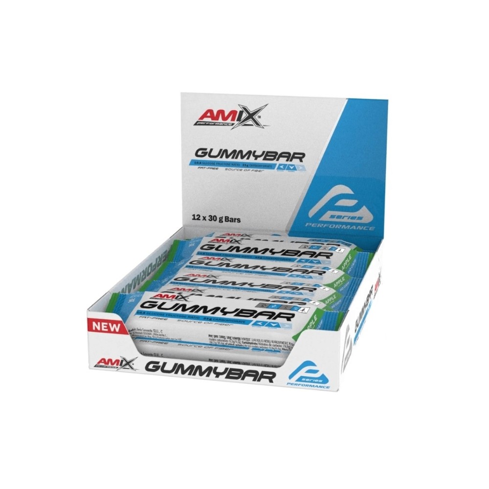 AMIX PERF.BARRITAS GUMMY 12X30GR.NO CAF. MANZANA