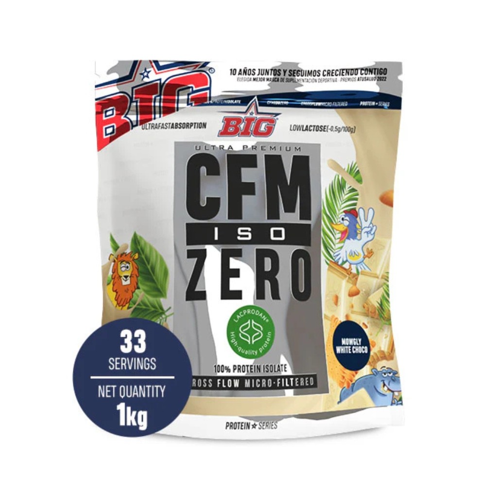 BIG CFM ISO ZERO DOYPACK 1KG MOWGLY WHITE CHOCO