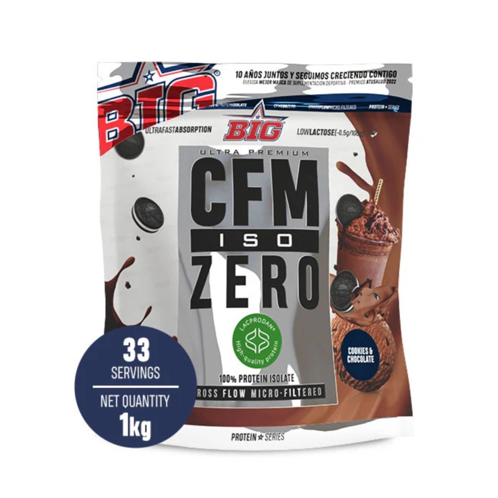 BIG CFM ISO ZERO DOYPACK 1KG COOKIES CHOCOLATE