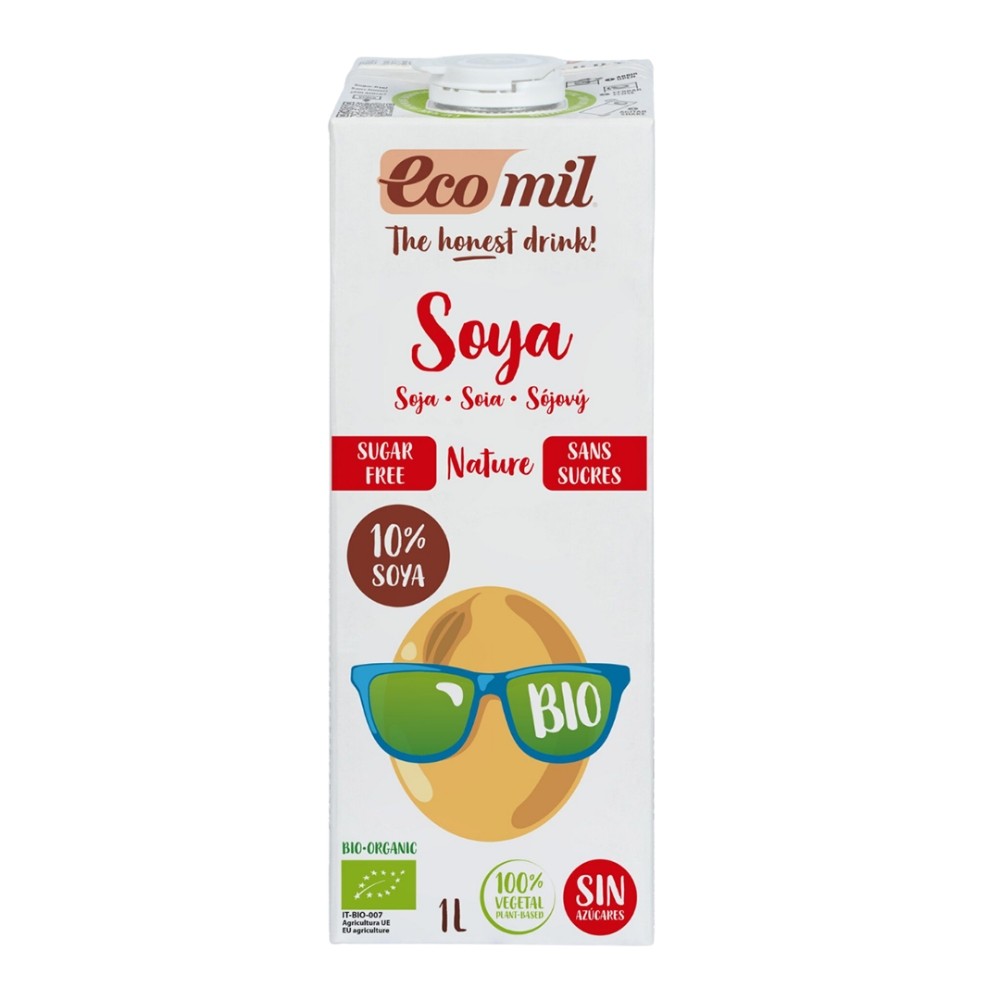 ECOMIL SOJA 0% AZUCAR BIO 1L