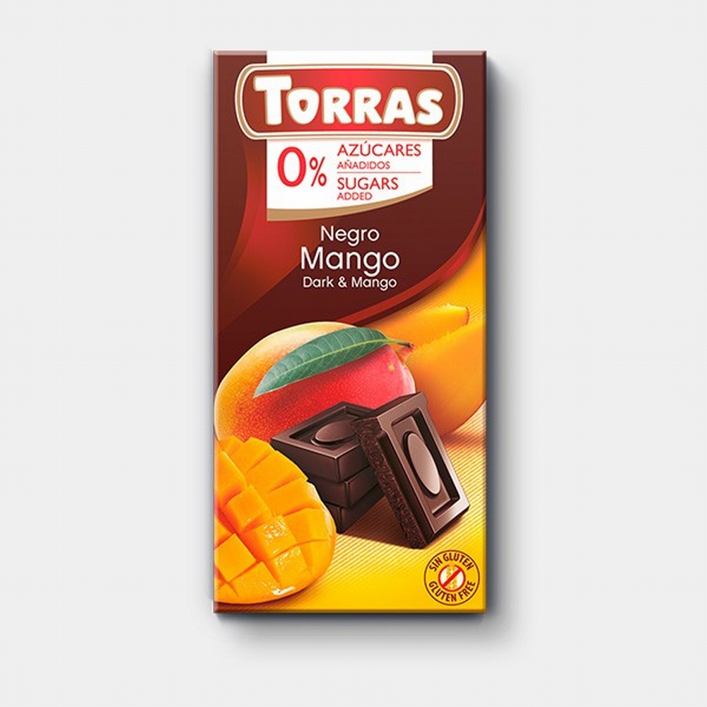 TORRAS 0% CHOCO NEGRO-MANGO 75GR (532)