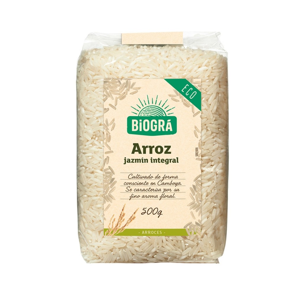 BIOGRA ARROZ JAZMIN INTEGRAL BIO. 500GR.