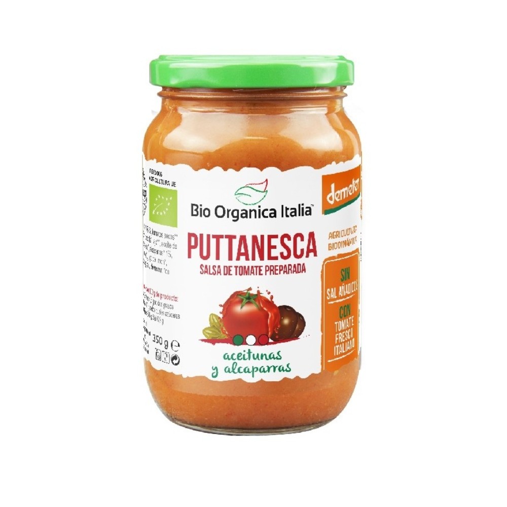 BIO ORGANICA ITALIA SALSA TOMATE PUTTANESCA 350ml