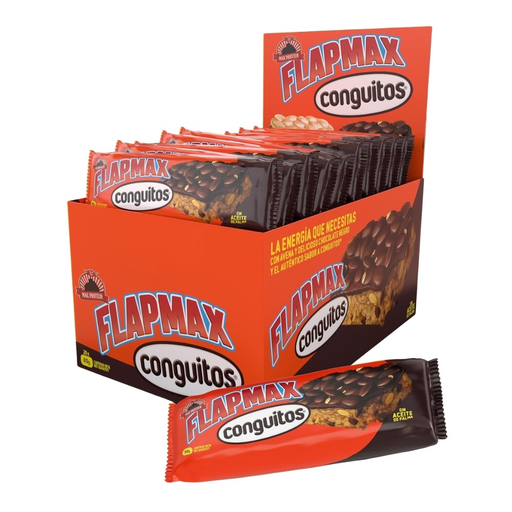 MAX PROTEIN FLAPMAX 20*80G CONGUITOS DARK