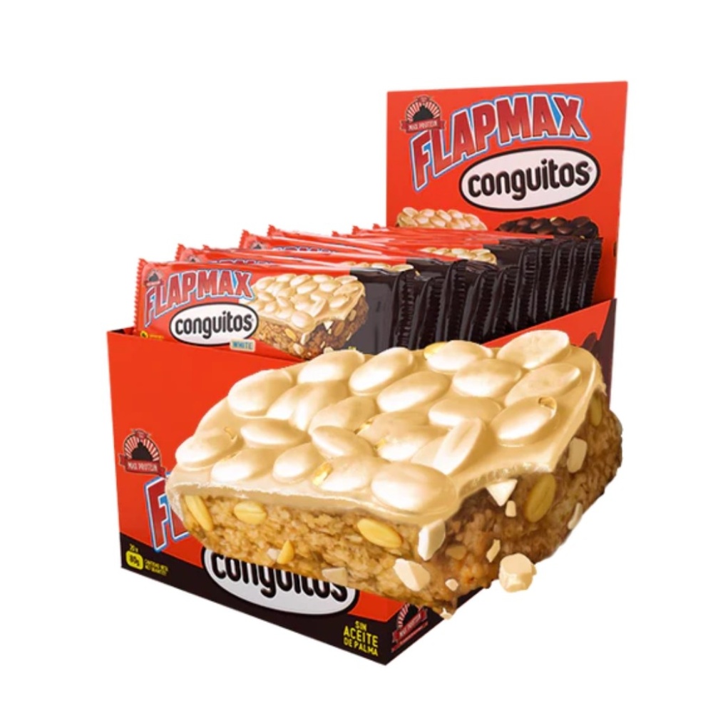MAX PROTEIN FLAPMAX 20*80G CONGUITOS WHITE