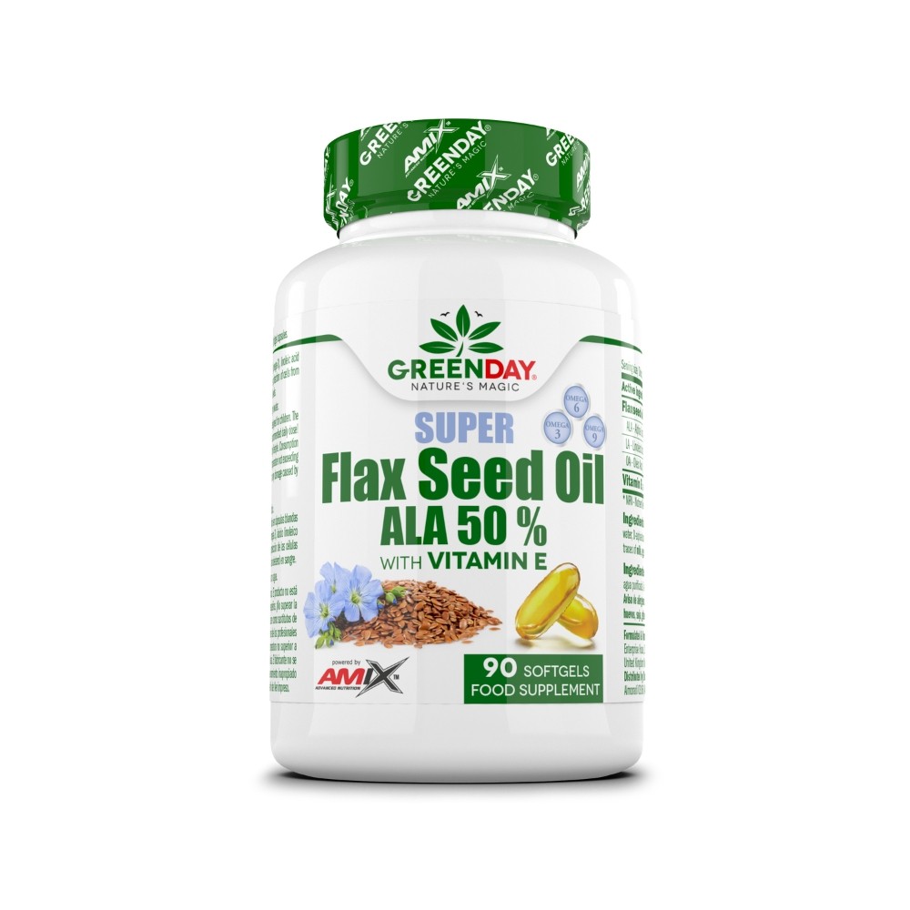 AMIX GREENDAY SUPER FLAXSEED OIL ALA 50% 90CAP