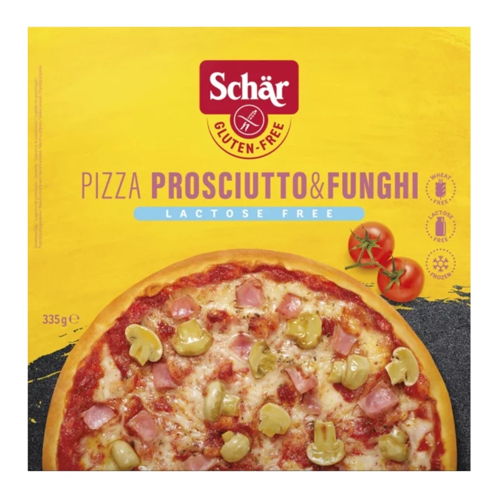 SCHAR CONGELADO PIZZA PROSCIUTTO & FUNGHI 350GR.
