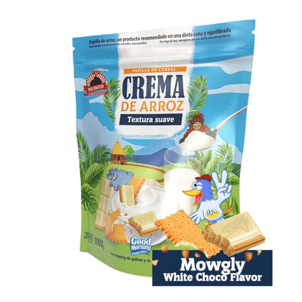 MAX PROTEIN CREMA ARROZ 1KG MOWGLY WHITE CHOCO