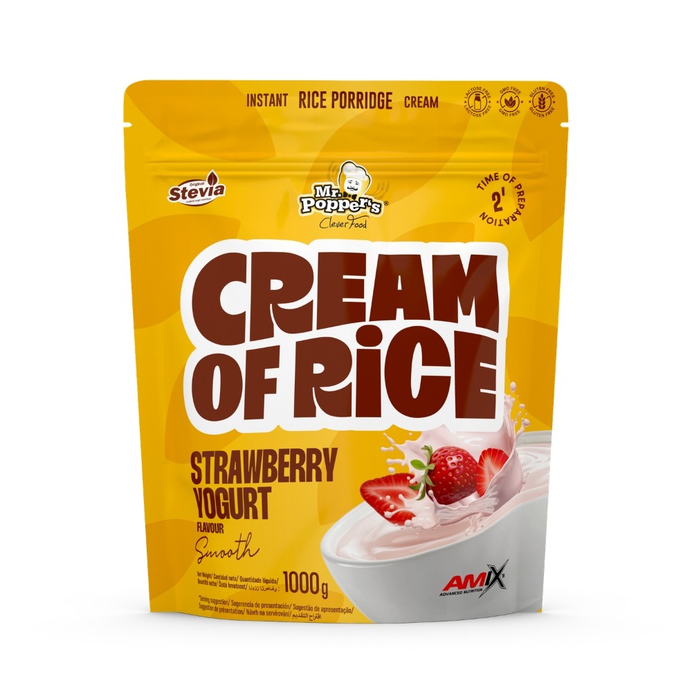 AMIX MR.POPPER CREAM OF RICE 1KG FRESA YOGURT