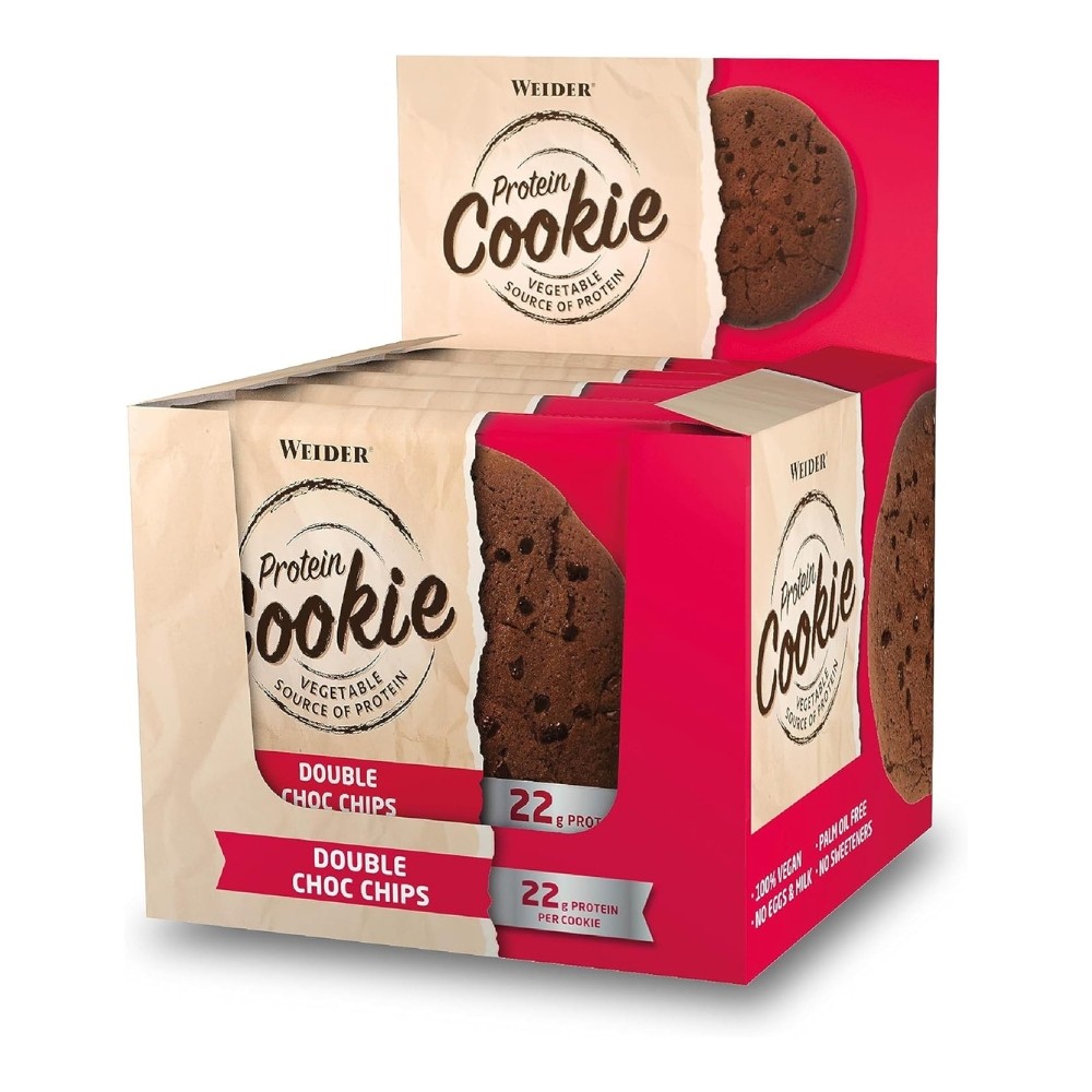 WEIDER GALLETA PROTEIN COOKIE 12X90G DOBLE CHOCO C
